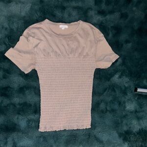 rag & bone Taupe Short Sleeve Tee